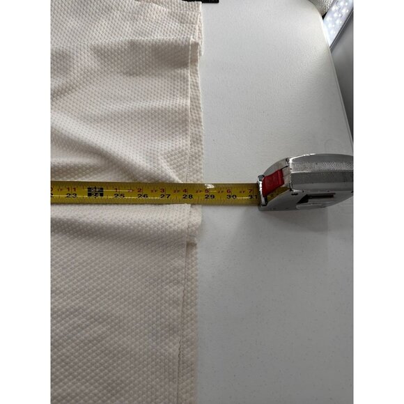 Sag Harbor Stretch Knit Top Studded Neckline Ivory Textured Size 3X Waffle Knit - Picture 3 of 7